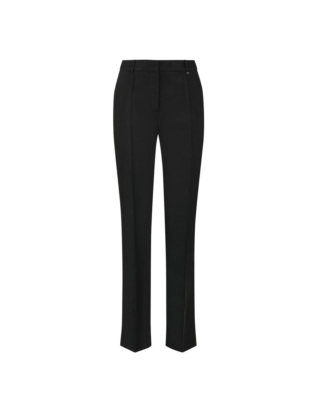 Pantaloni negri drepti cu tiv | NOUTATI
