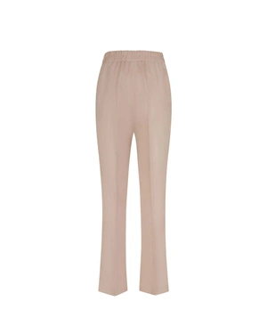 Beige straight-leg pants with crease, rayon and linen | All products | Dika.bg - 1 Beige straight-leg pants with crease, rayon and linen | All products - 1