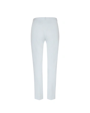 Summer striped trousers with cotton | Trousers - 1