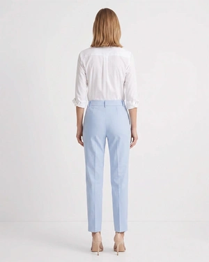 Pantaloni bleumarin cu croială conică, din bumbac | NOUTATI - 2