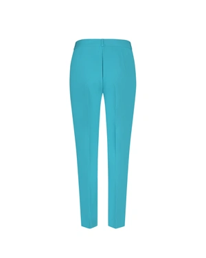 Turquoise tailored trousers | Trousers - 1