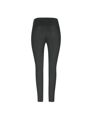 Black high-waisted trousers with side fastening | Trousers and Leggings | Dika.ge - 1 Black high-waisted trousers with side fastening | Trousers and Leggings - 1