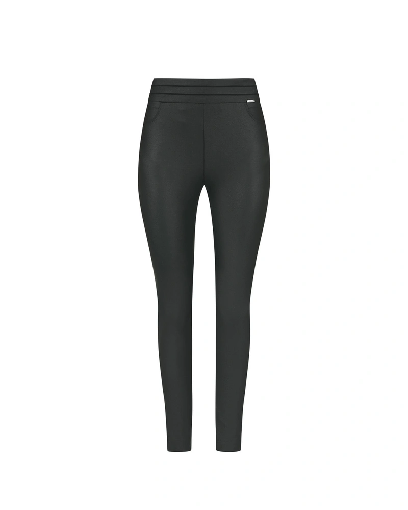 Black high-waisted trousers with side fastening | NEW
