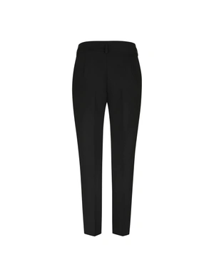 Black business trousers with crease and tapered leg | Trousers and Leggings | Dika.ge - 1 Black business trousers with crease and tapered leg | Trousers and Leggings - 1