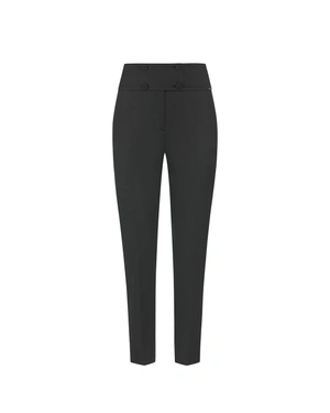 Black straight trousers with high waist | Trousers and Leggings | Dika.ge Black straight trousers with high waist | Trousers and Leggings