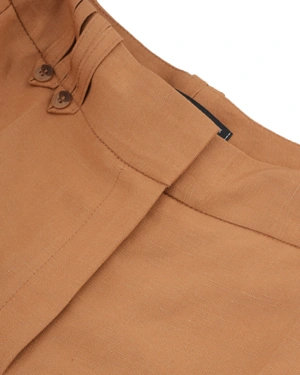 Tapered trousers in terracotta | Trousers and Leggings - 2