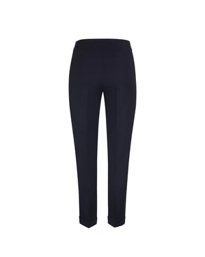 Dark blue high-waisted trousers with a crease and tapered leg | Suits | Dika.rs - 4 Dark blue high-waisted trousers with a crease and tapered leg | Suits - 4