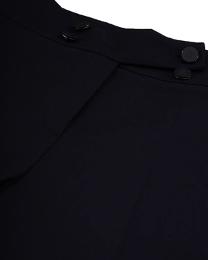 Dark blue high-waisted trousers with a crease and tapered leg | Suits | Dika.rs - 5 Dark blue high-waisted trousers with a crease and tapered leg | Suits - 5