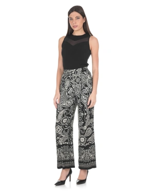 ვისკოზის შარვალი პეისლის პრინტით, თავისუფალი სილუეტით | ახალი - 1