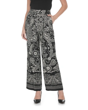 ვისკოზის შარვალი პეისლის პრინტით, თავისუფალი სილუეტით | ახალი - 2