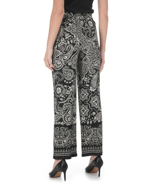 ვისკოზის შარვალი პეისლის პრინტით, თავისუფალი სილუეტით | ახალი - 3