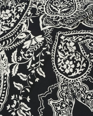 ვისკოზის შარვალი პეისლის პრინტით, თავისუფალი სილუეტით | ახალი - 5