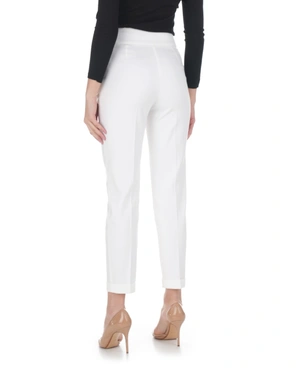 Light grey high-waisted trousers with a crease and tapered leg | Suits - 2