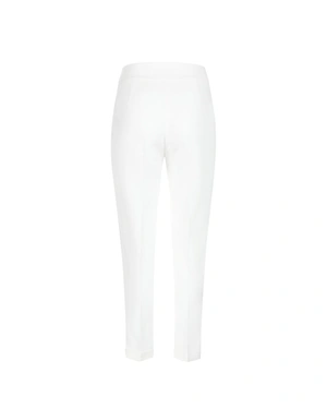 Light grey high-waisted trousers with a crease and tapered leg | Suits - 3