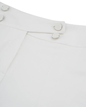 Light grey high-waisted trousers with a crease and tapered leg | Suits - 4