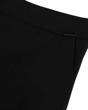 Elegant black women's trousers made with recycled fabric | Trousers | Dikastore.ro - 4 Elegant black women's trousers made with recycled fabric | Trousers - 4