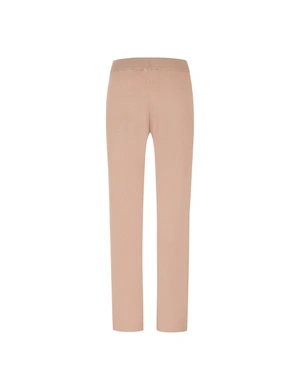Beige knit sweatpants with side stripe, capsule collection leisurewear | Leisurewear - 1