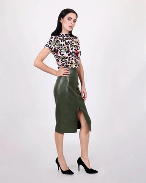 Faux leather pensil skirt | All products - 3