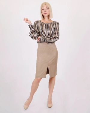 Pencil skirt with lurex | Skirts and Shorts - 2
