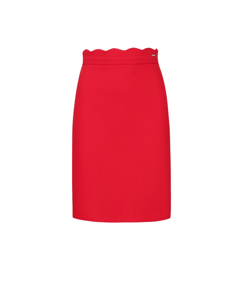 Skirt with a wavy waist | Skirts and Shorts