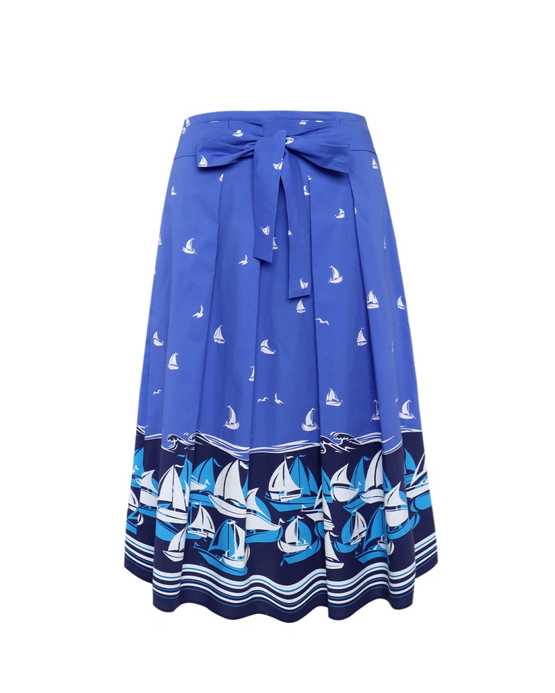 Fusta midi din bumbac | Fuste