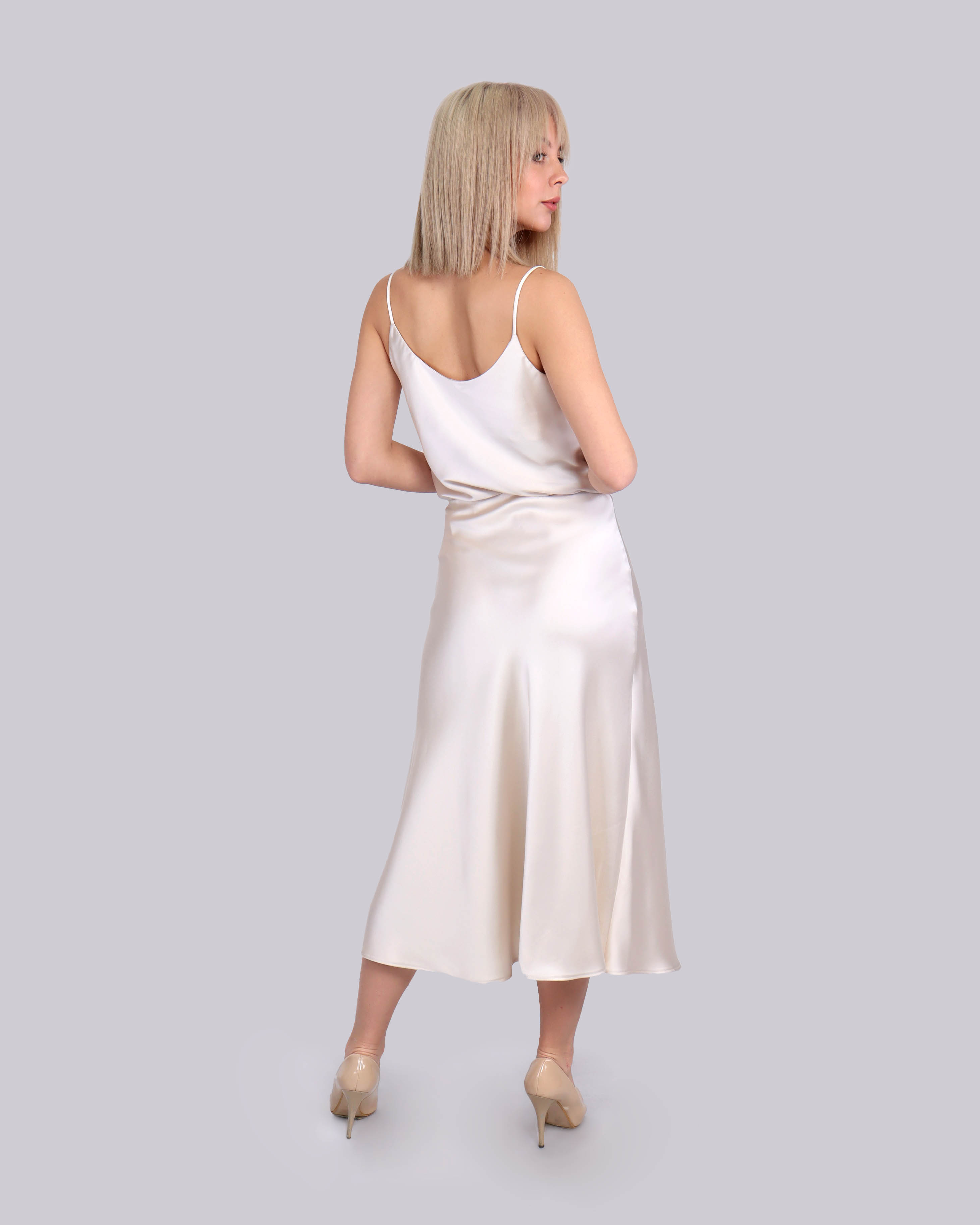 Satin skirt | Skirts | Dika.bg - 5 Satin skirt | Skirts - 5