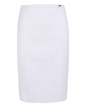 Fusta din raion din tweed si bumbac | Fuste | Dikastore.ro Fusta din raion din tweed si bumbac | Fuste