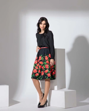 Skirt with box pleats | Skirts - 1