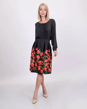 Skirt with box pleats | Skirts - 2