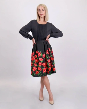 Skirt with box pleats | Skirts - 3