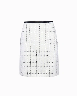 Fusta din tweed cu margine din piele | Fuste | Dikastore.ro Fusta din tweed cu margine din piele | Fuste