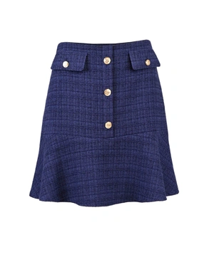 Ruffled tweed skirt | Skirts and Shorts | Dikastore.ro Ruffled tweed skirt | Skirts and Shorts