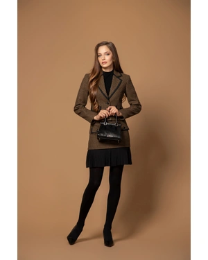 Houndstooth virgin wool skirt | All products - 2