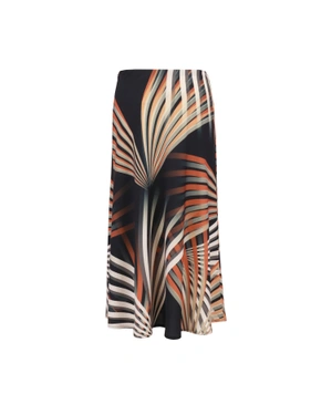 Long skirt with stylized print | Skirts and Shorts | Dikastore.ro - 1 Long skirt with stylized print | Skirts and Shorts - 1