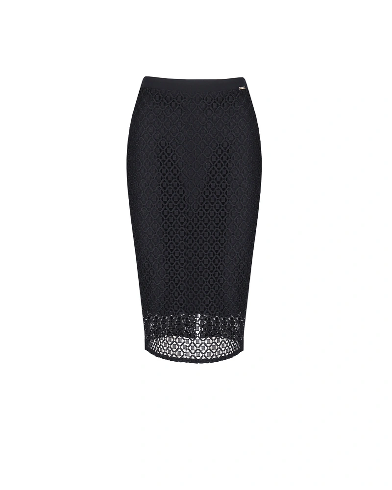 Skirt with geometric lace | Skirts