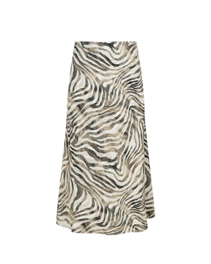Long skirt with zebra print | Skirts - 1
