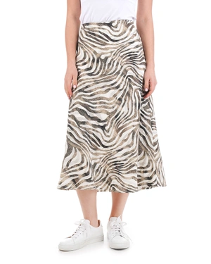 Long skirt with zebra print | Skirts - 3