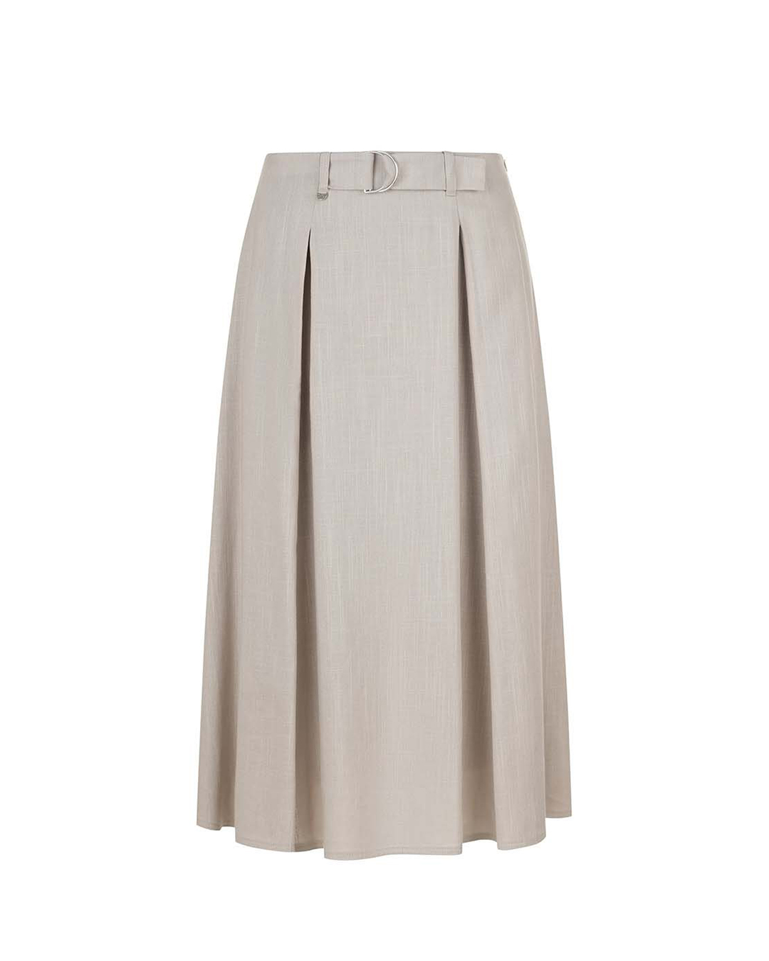 Midi skirt made of viscose and linen blend | NEW