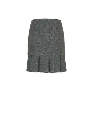 ნაცრისფერი პლისეებიანი ქვედაბოლო | ახალი - 1