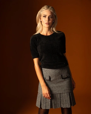 ნაცრისფერი პლისეებიანი ქვედაბოლო | ახალი - 3