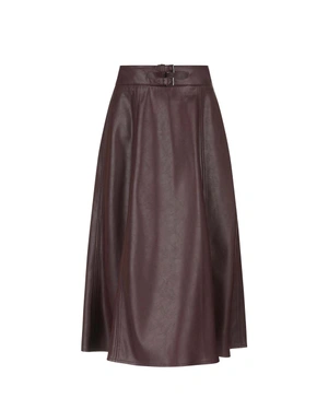 ბორდოსფერი ეკო-ტყავის ქვედაბოლო | BESTSELLERS