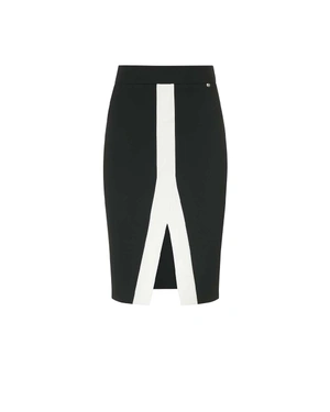 Black pencil skirt with white accent at front | Skirts | Dika.ge Black pencil skirt with white accent at front | Skirts