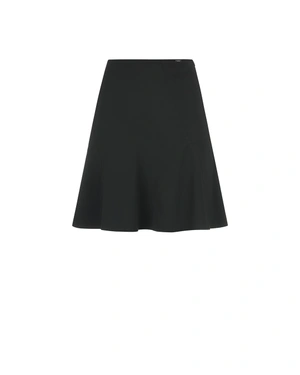 Black skirt with shaping asymmetric seams | Skirts | Dika.ge Black skirt with shaping asymmetric seams | Skirts