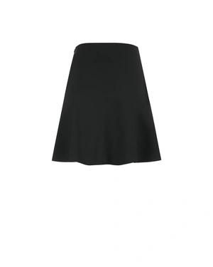 Black skirt with shaping asymmetric seams | Skirts | Dika.ge - 1 Black skirt with shaping asymmetric seams | Skirts - 1