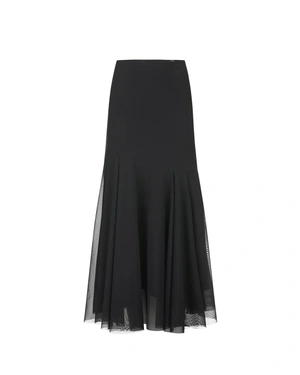 Formal long skirt in black crepe | Party collection | Dika.ge Formal long skirt in black crepe | Party collection