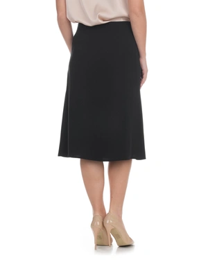 Класическа черна пола с хастар и елегантно завързване на талията | Идеи за подаръци - 3