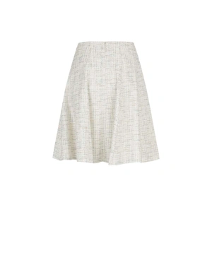 Light flared tweed skirt with delicate sequins |  - 1