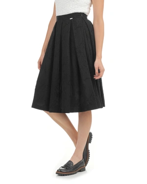 Черна жакардова пола с плохи | Бизнес - 5