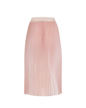 Фина плисирана пола с преливащи пудрени тонове | Поли - 4