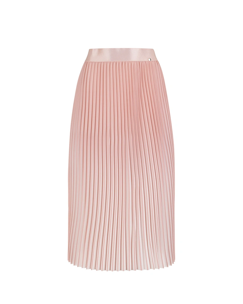 Фина плисирана пола с преливащи пудрени тонове | Поли | Dika.bg Фина плисирана пола с преливащи пудрени тонове | Поли